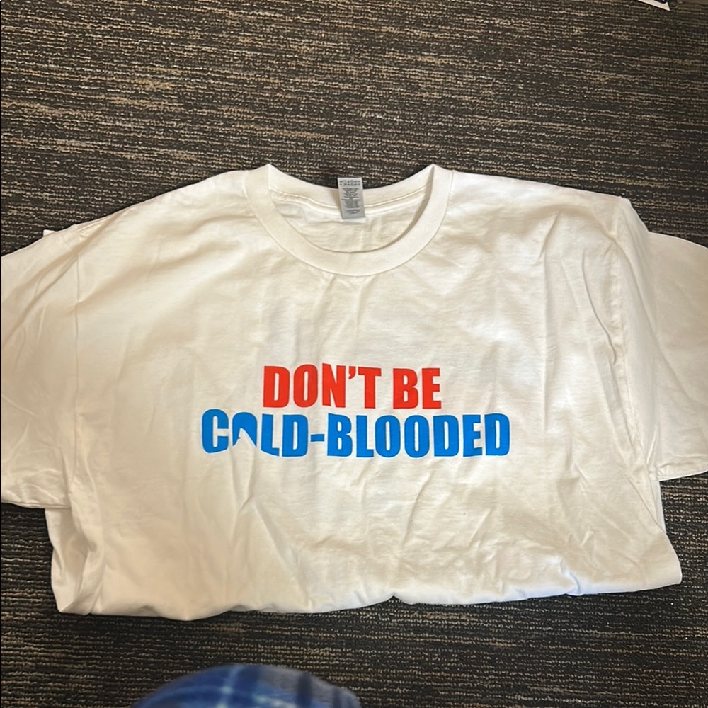 American red cross white tshirt shark week Don’t Be Cold Blooded
